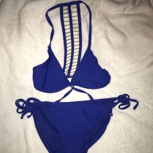 🌊tie front gold detailed ladder back set🌟